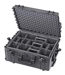 Max Cases - Trolley Fotografico con Divisorie Mobili Imbottite per Trasportare e Proteggere Apparecchiature e Materiali Sensibili, MAX540H245CAM, Dimensioni Interne 594 x 473 x 270 mm