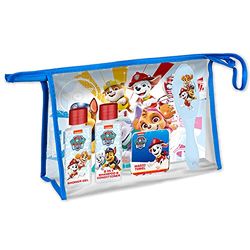 PAW Patrol - Schoonheid & verzorging set, toilettas met shampoo, douchegel, haarborstel & handdoek, geweldig cadeau en reisset voor kinderen