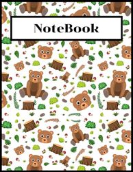 Bears Notebook: notebook for studying/notebook journal lined/kids books age 5-8/kids books age 9 12/kids books 2-3 years/kids books 4-5 ... age 1-2 years (8.5x11 inche) (100 Pages) (A4)