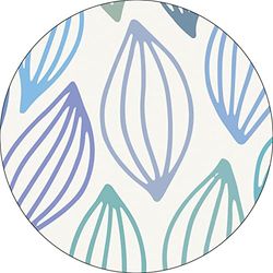 Bonateks, Ronde digitaal bedrukte muismat, antislip onderkant, voor kantoor en thuis, diameter: 22 cm