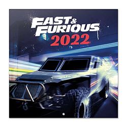 Official Fast & Furious 2022 Wall Calendar, 2022 Calendar, 12" x 12" Square Wall Calendar 2022, Family Calendar 2022, Supercars Calendar 2022