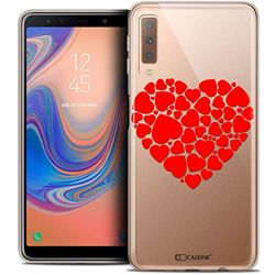 Caseink fodral för Samsung Galaxy A7 (2018) A750 (6) fodral [kristallgel HD mönster kollektion kärlek alla hjärtans dag design hjärta av hjärtan - mjuk - ultratunn - tryckt i Frankrike]