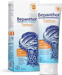 Bepanthol Tattoo Sun Cream 50, Ochrona przeciwsłoneczna do tatuaży SPF50, 50 ml
