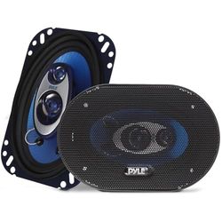 Pyle Casse Auto, Altoparlante Stereo 3 Vie, Audio Triaxiale 240 Watt per Coppia con Impedenza 4 Ohm e Tweeter a Piezo da 19 Millimetri