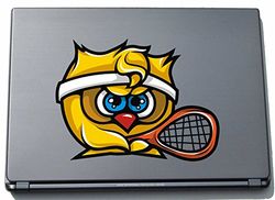 Laptopsticker Laptopskin Sport 039 - woedende uil - 210 x 280 mm sticker