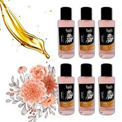 Bali fragancias Pack de Esencias al Aceite de Azahar para Humidificador. Set de Ambientadores Dulces y Florales en Esencia para Difusor. Aceite Natural para Quemador de Aromaterapia. 50 ml. 6 Unidades