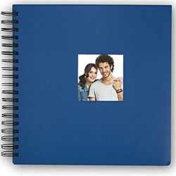 ZEP sw2520b Swiss photo album, spirale con 40 lati blu 25 x 25 cm