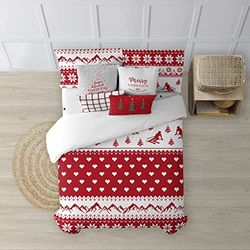 Belum Duvet Cover for Christmas, 50% Cotton, 50% Polyester, Duvet Cover with Button Lappland 9 150 (240 x 220)