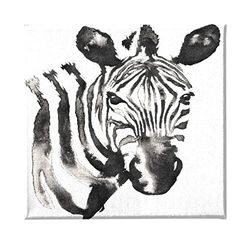 Homemania Wandfoto, zebra-dieren, voor woonkamer, slaapkamer, meerkleurig, 60 x 3 x 60 cm, HM20KNV60 x 60 – 147, polyester, hout
