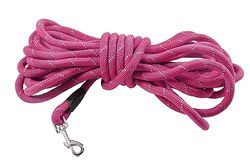 Bobby Walk 3M Hondenriem, 3 m, 3 meter dik, 1,2 cm dik, robuust nylon, fuchsia, 3 meter