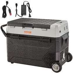 VEVOR Koelbox 38 liter, 12/24 V, draagbare koelkast, elektrische vriezer, kleine vriezer -20~10 °C, elektrische compressor, koelbox 820 x 470 x 440 mm, voor auto, camping, vrachtwagen, boot enz.