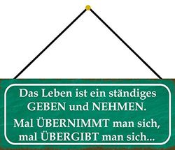Schatzmix Tin-Plate Sign, Sheet metal, Multicoloured, 27x10 cm
