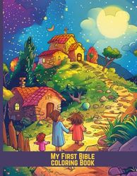 My First Bible Coloring Book: Simple Christian Coloring Pages for Little Kids