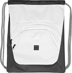 Urban Classics Boll gymväska dragskoväska, 45 cm, Flerfärgad (svart/vit/vit), 45 cm, Dragsko väska