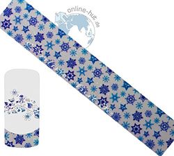Film de transfert Flocons de neige fond transparent avec paillettes