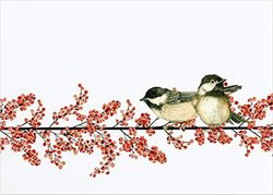 Winterberry & Chickadees Deluxe Boxed Cards (Christmas Cards, Greeting Cards)