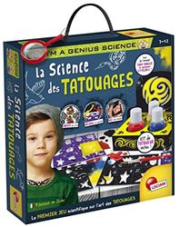 Liscianigiochi I'm A Genius LA SCEINCE des Tatouages, Tatouages éphémères faciles et sûrs, a partir da 7 Ans