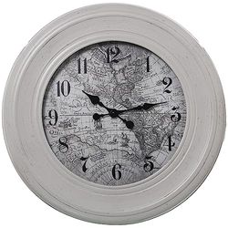 RELOJ PARED MELAMINA BLANCO, PILA 1XAA NO INCLUIDA_°58X5CM, ESFERA:°36,5CM