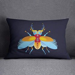 Bonamaison Housse de Coussin, Cotton, Multicolor, 35x50