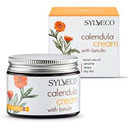 SYLVECO Crema Idratante Viso alla Calendula 50ml - Crema Viso di Tutti i Tipi di Pelle - Crema Grassa Naturale senza Coloranti e Odore