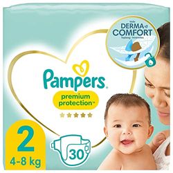 Pampers Maat 2 Luiers (4-8 kg), Premium Protection, 30 Stuks, Onze N°1 Voor Comfort En Bescherming Van De Gevoelige Huid