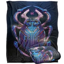 LOGOVISION Blue Beetle Couverture Ultra Douce au Toucher Soyeux 152 x 127 cm