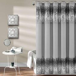 Lush Decor Shimmer Sequins Shower Curtain