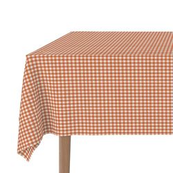 Martina Home Petit Vichy Orange 140 Round Tablecloth Teflon Confectioned