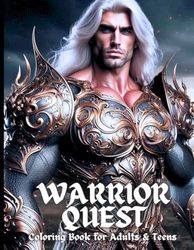 Warrior Quest Coloring Book for Adults & Teens: 70+ Grayscale Warrior Quest Drawing Designs for Stunning Artistic Creations, Stress Relief, and Deep ... Skill Levels | 150 Pages of Creative Bliss
