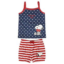 Artesania Cerda Baby flickor pyjamas Corto enkel jersey snoopy pyjamas set, blå (Azul C), en (storlek: 12 m)