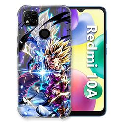 Cokitec Funda para Xiaomi Redmi 10A Manga Dragon Ball Sangohan Duo