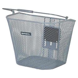 Basil Bremen KF Panier de Roue Avant Unisexe pour Adulte Argenté 25 x 34 x 28 cm