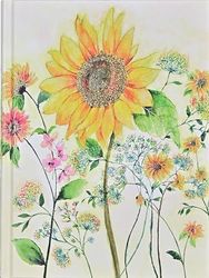 Peter Pauper Press Watercolor Sunflower Journal (Notebook)
