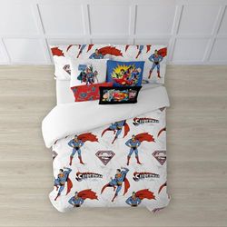 FUNDA NÓRDICA CON BOTONES 100% ALGODÓN MODELO MAN OF STEEL PARA CAMA DE 105 (180X240 CM)