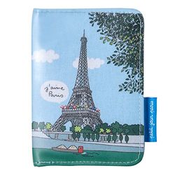 Barbapapa Paris Funda de Pasaporte, 14 cm, Azul (Blue)