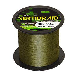 Ultima Vertibraid Sinking Carp Braid, Unisex, Camouflage, 30lb