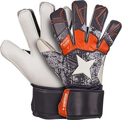 Derbystar Gloves-502003 Guantes Gris/Naranja 4
