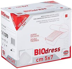 GIMA 34860 Medicazione Adesiva Sterile Tnt, 5 x 7 cm, Confezione 100 Pezzi