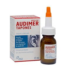 Audimer Tampões - ajuda a dissolver a tampa de cera. Eficácia comprovada. Seguro e delicado - 12 ml
