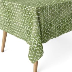 ECOMMERC3 | Stain Resistant Tablecloth for Rectangular Table, Size 140 x 140 cm - Stain Resistant Tablecloth, Extra Soft and Waterproof, Green