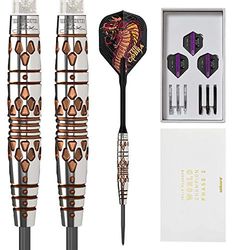 Unicorn Jelle Klaasen World Champion Phase 2 Set de Dardos de Punta de Acero, Unisex, Negro/Plata, 22 g