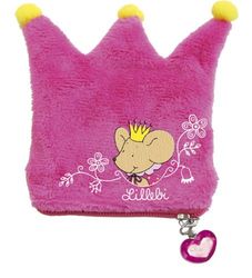 Lillebi 233350 - pluche portemonnee kroonvormig 8 cm
