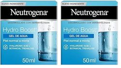 Neutrogena Hydro Boost Acqua Gel Con Acido Ialurinico, Idrata La Pelle 24 Ore, Per Pelli Normali, Miste O Sensibili, 50 ml, Confezione da 2
