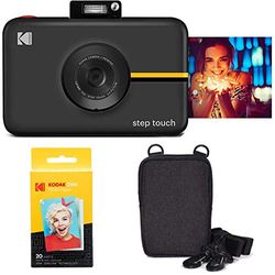 KODAK Step Touch Cámara Digital de 13 MP e Impresora instantánea con Pantalla de 3,5" (Negro) Kit de Viaje