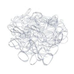 Hair Rubber Bands, Clear Rubber Hair Bands Hair Elastics Ties Bands for Girls Hair 1000 Pieces (Clear) EU-SPC-011