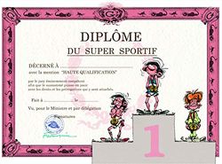 Gaston Lagaffe GLDP-7027 Dubbelkort med supersportigt examenkuvert - podium tävlingsport medalj