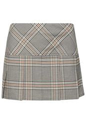 SUPERDRY Vintage 1/2 Pleat Check Skirt W7210267A Classic Check 10 Mujer