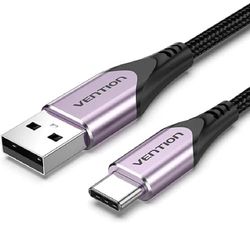 Watio Wave Cable - cable usb-a a usb-c macho a macho, 2 m de longitud, flexible y duradero, ideal para carga y transferencia de datos.*