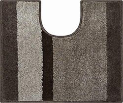 Grund Bath Mat, Ultra Soft and Absorbent, Anti Slip, 5 Years Warranty, ROOM, Wc Mat with Cut-Out 50x60 cm, Brown