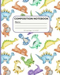 Baby Dinosaurs Composition Notebook: Purple